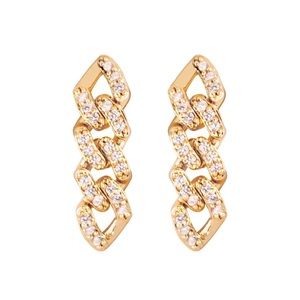 Rachel Zoe - Crystal Chain drop earrings
